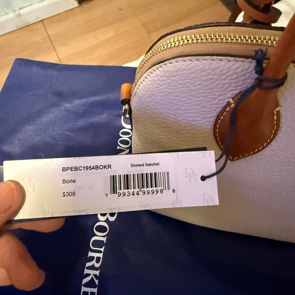 Dooney & Bourke Tan and Cream Satchel - Picture 7 of 7